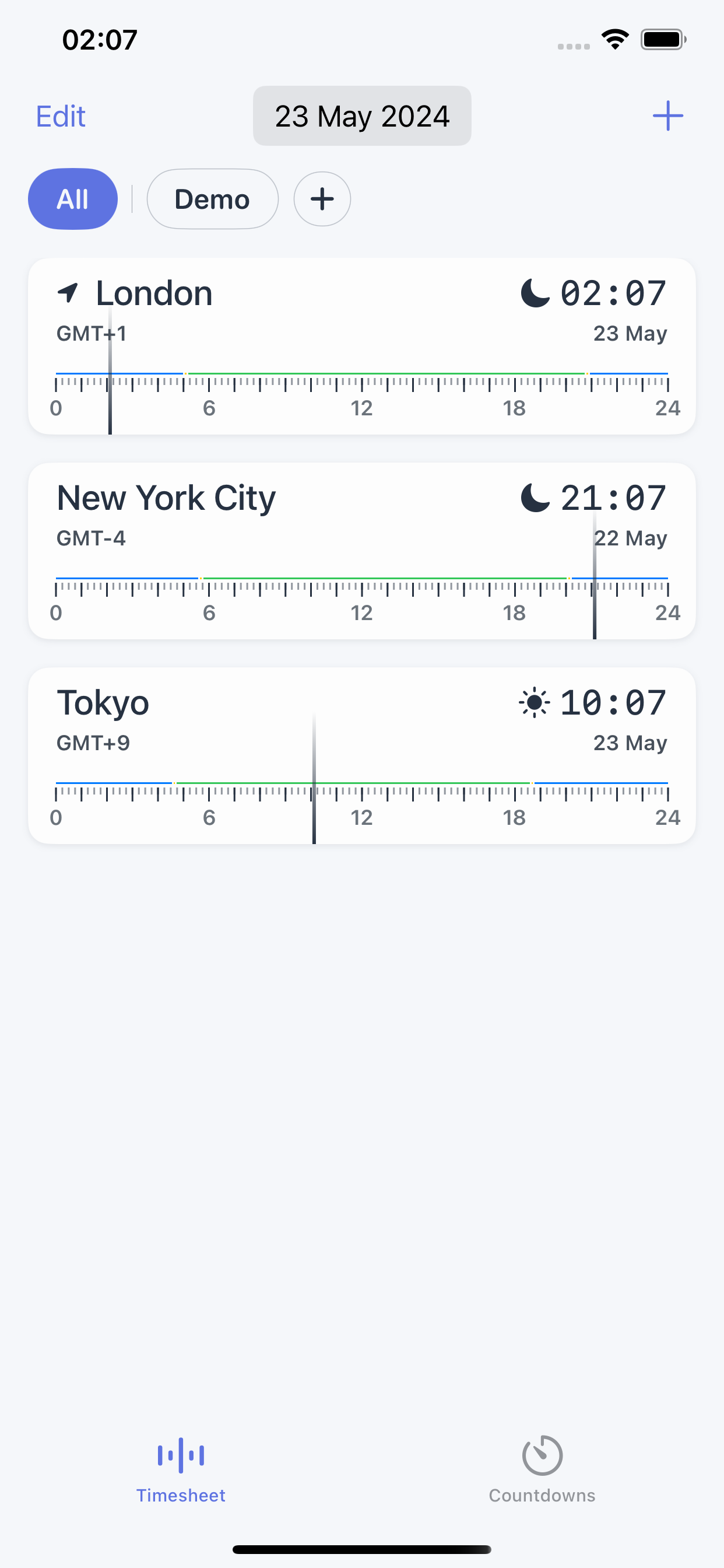 TimeBridge screenshot